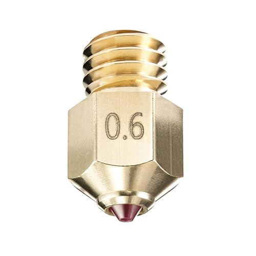 Ruby Nozzles For 3D Printers Mk8 E3D Prusa Ender3 (Mk8, 0.6Mm)