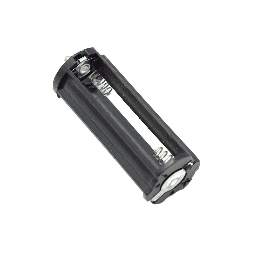 Hxchen Cylindrical Battery Holder Battery Storage Case For 3 X 1.5V Aaa Batteries Flashlight Torch Black   (5 Pcs)