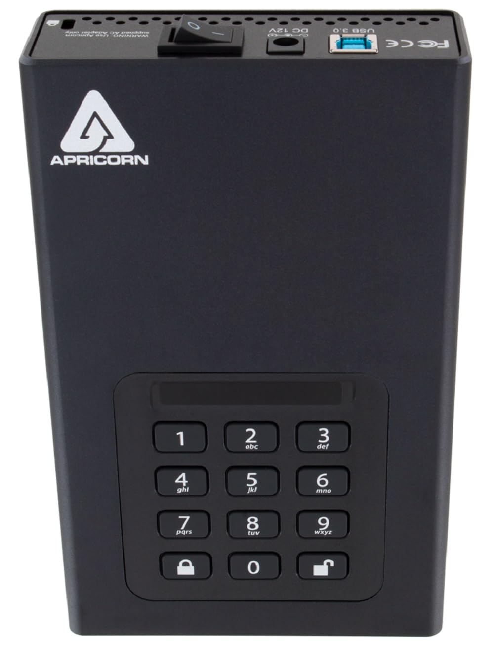 Apricorn 6Tb Aegis Padlock Dt 256-Bit Encryption Usb 3 Hard Drive (Adt-3Pl256-6000)