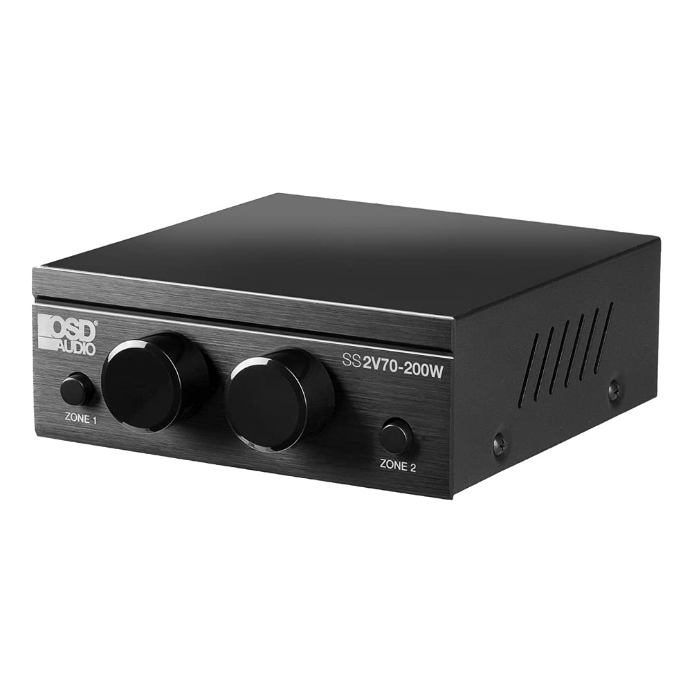 OSD 70V 2 Zone Speaker Selector w/Volume Control 200W per Zone, Direct Pass Through SS2V70 200W