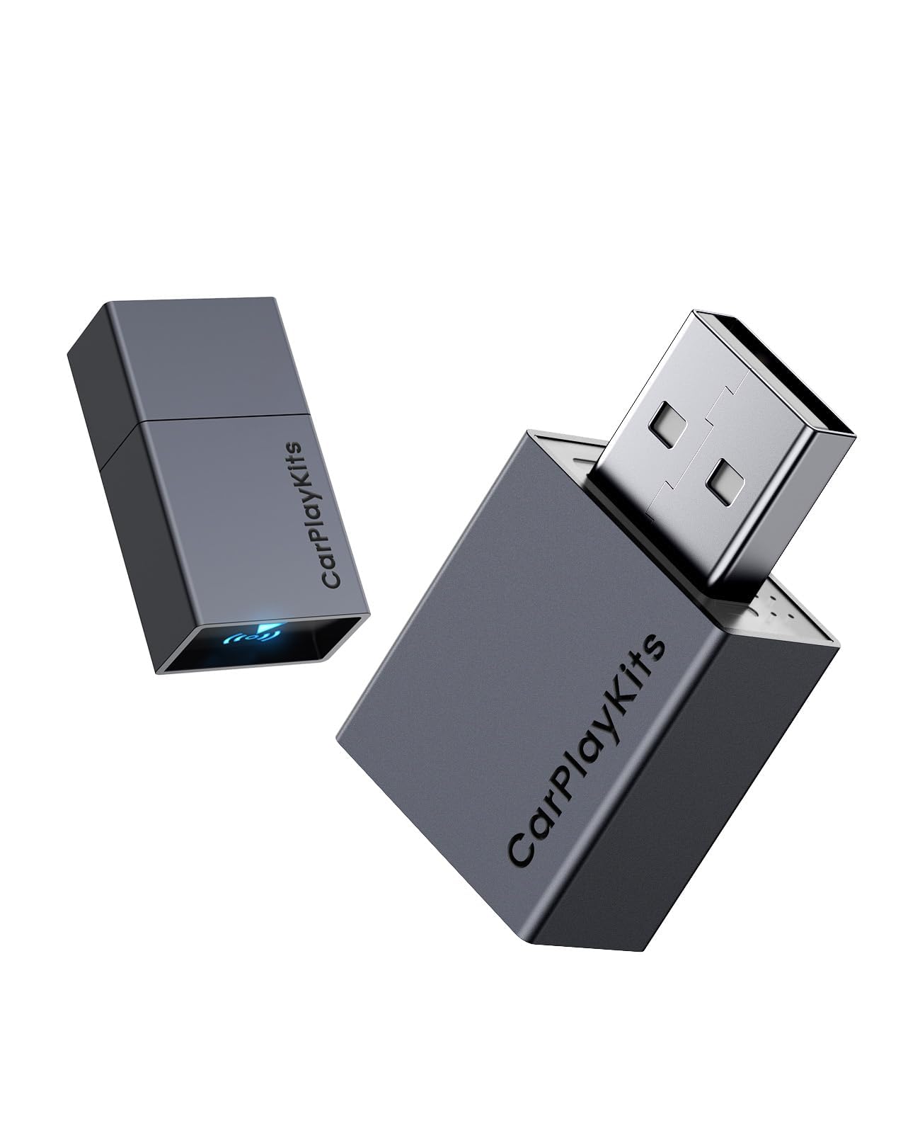 Carplaykits Wireless Carplay Adapter For Apple, Plug And Play Low Latency Mini Edition Converts Wired To Wireless Carplay Dongle