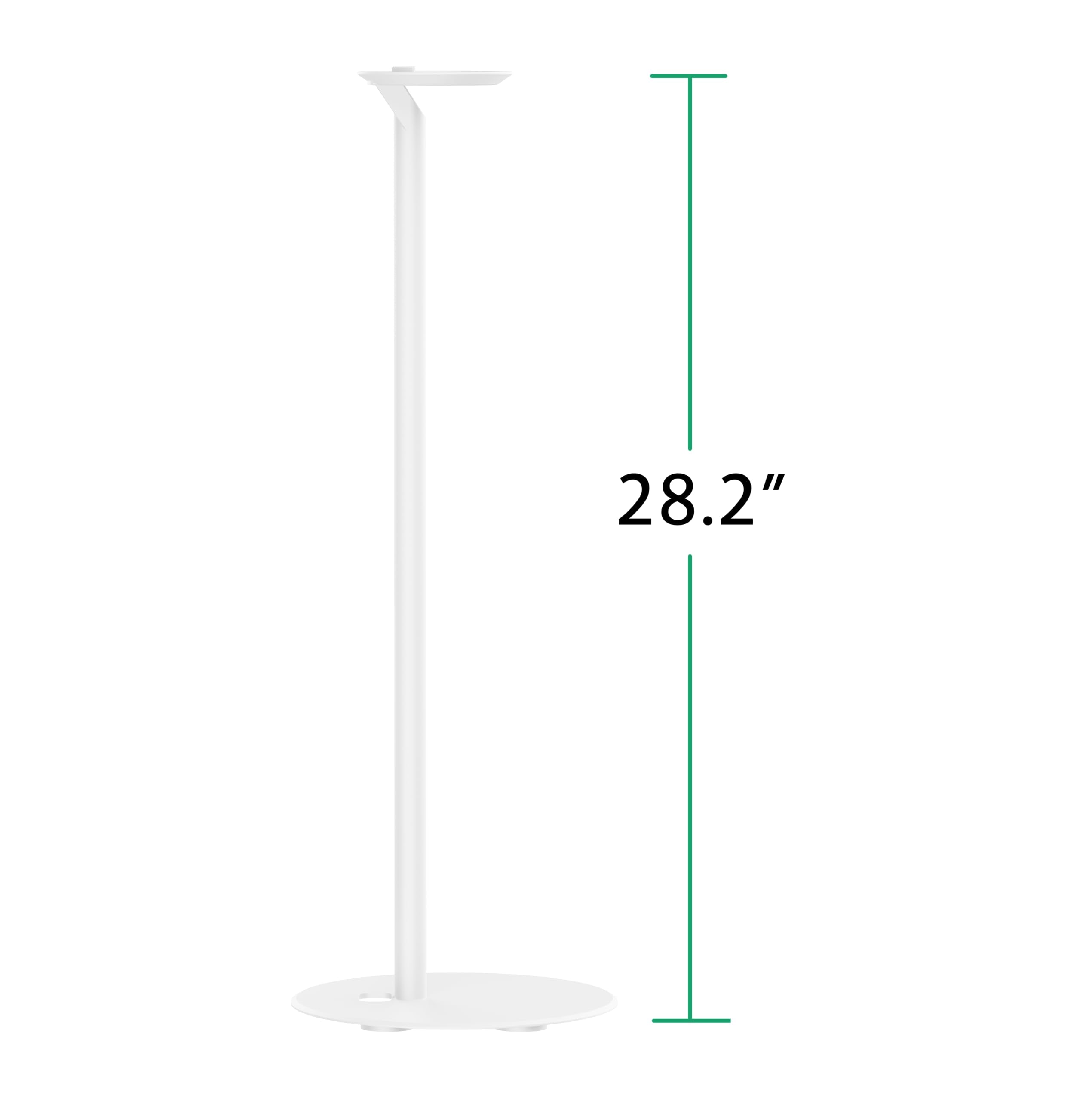 Ynvision.Design Fixed Height Floor Stand Compatible With Sonos Era 100 And Era 300   White 2 Pack (Pair)