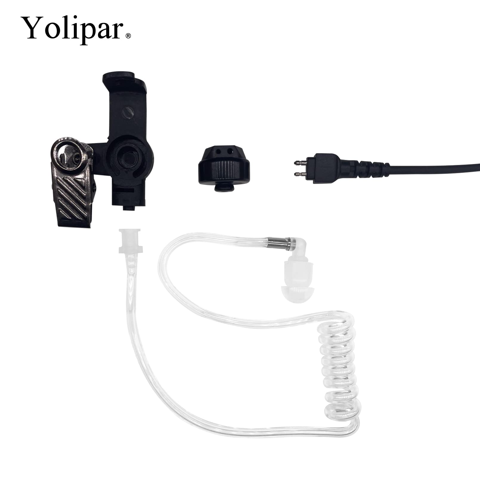 Yolipar Rdm2070D 2 Pin 2 Wire Motorola Walkie Talkies Earpiece Surveillance Kit Compatible With Cls1410 Cls1110 Cp200D Gp300 Gp2