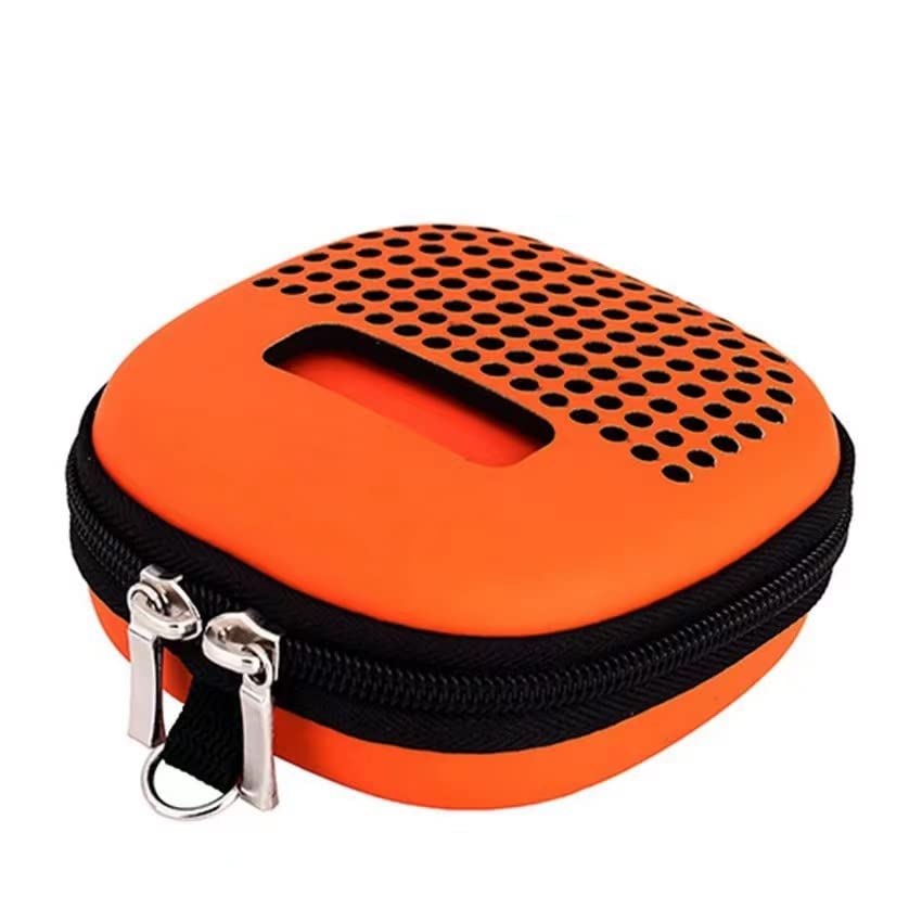 Lzydd Hard Travel Bag Case With Portable Metal Hook Fits Bose Micro Speaker For Secure Outdoor Protection (Orange)