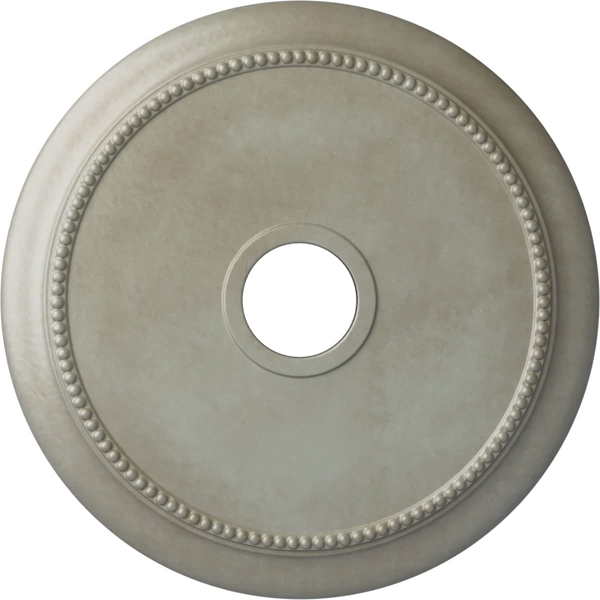 24 1/8OD x 4 3/8ID x 2 1/4P Crendon Ceiling Medallion (Fits Canopies up to 4 3/8), Hand-Painted Flash Gold