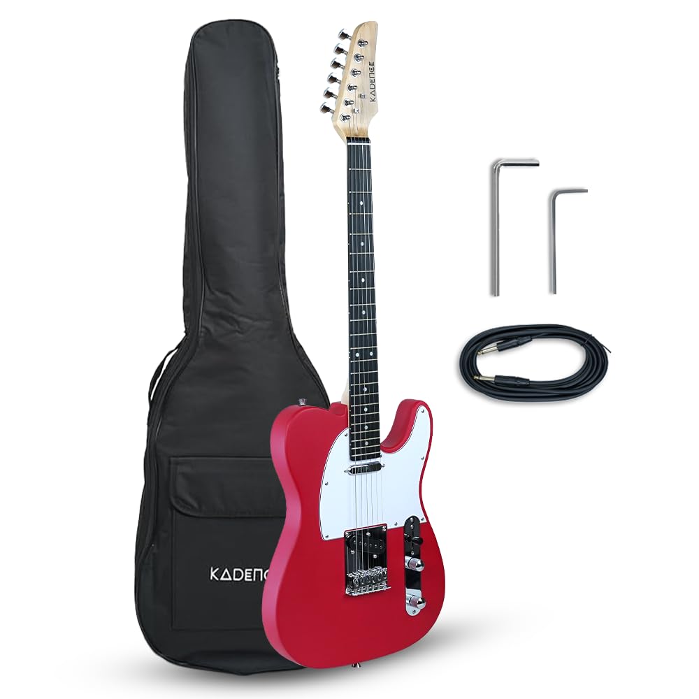 Kadence TLRD Tennessee 39?Electric Guitar (Classic T Style) | Solid Poplar Wood Body, Maple Neck | Dual SingleCoil Pickups | Fi