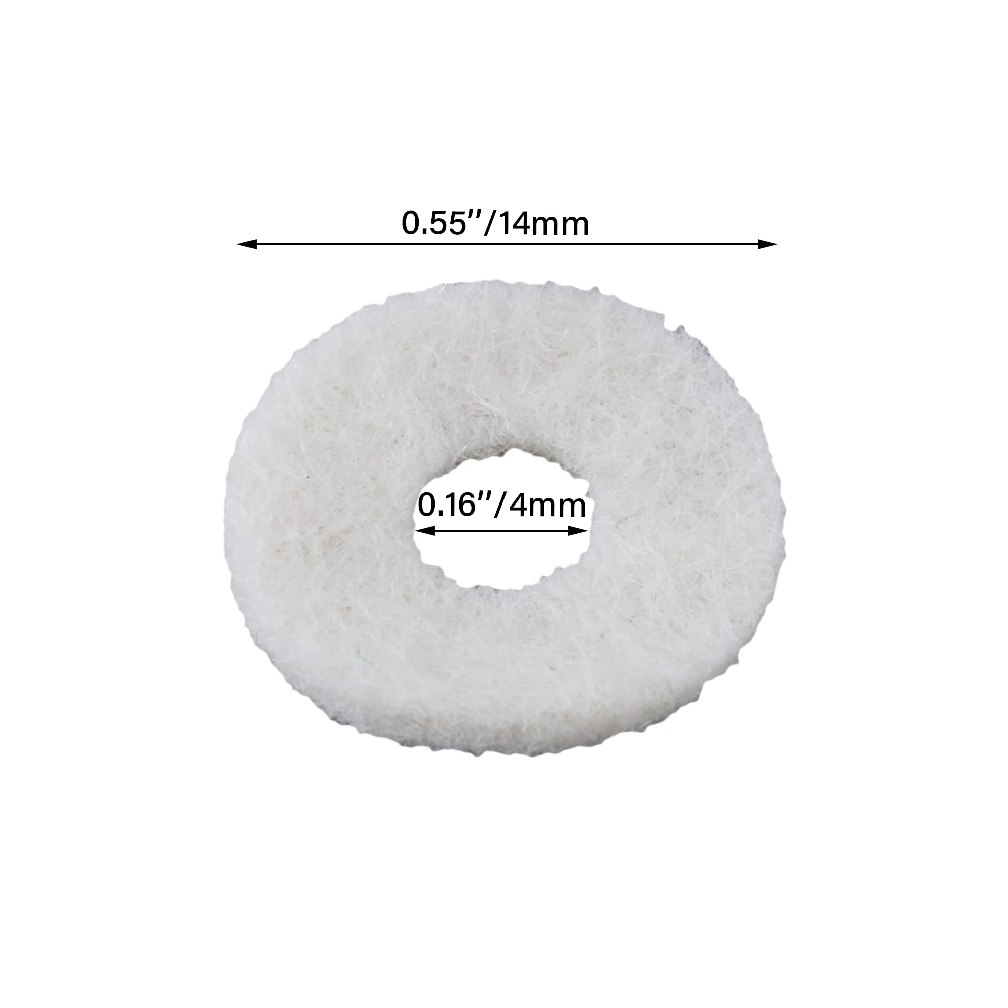 Bqlzr Beige 12Mm Dia Piano Felt Front Rail Regulating Punchings Keyboard Balance Washers Repair Parts Pack Of 90