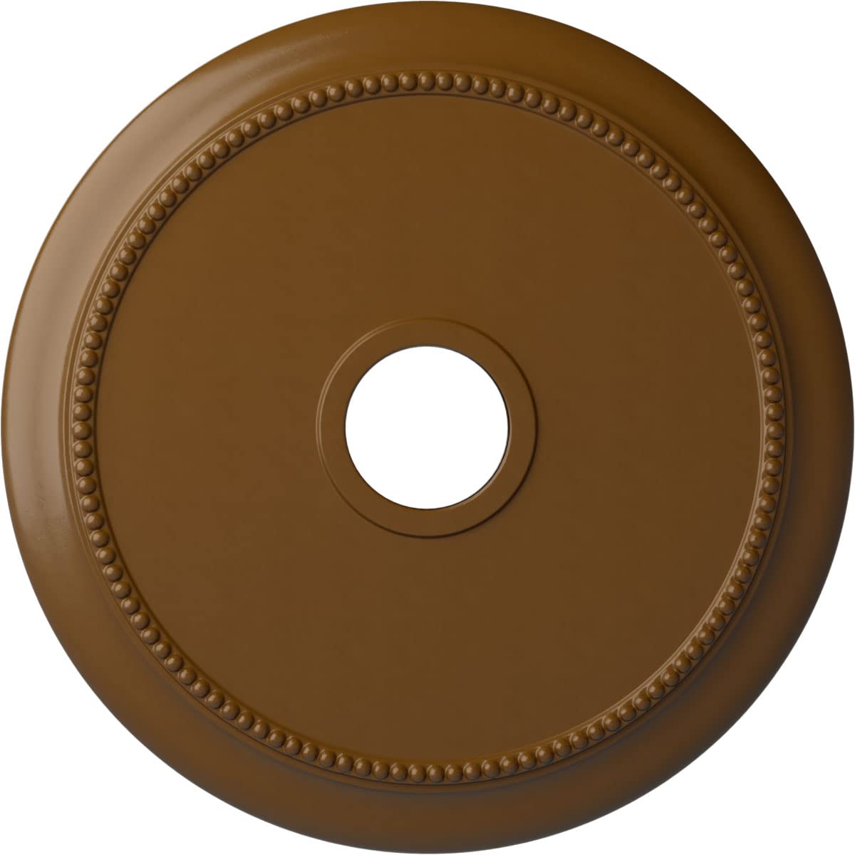 24 1/8OD x 4 3/8ID x 2 1/4P Crendon Ceiling Medallion (Fits Canopies up to 4 3/8), Hand-Painted Smokey Topaz