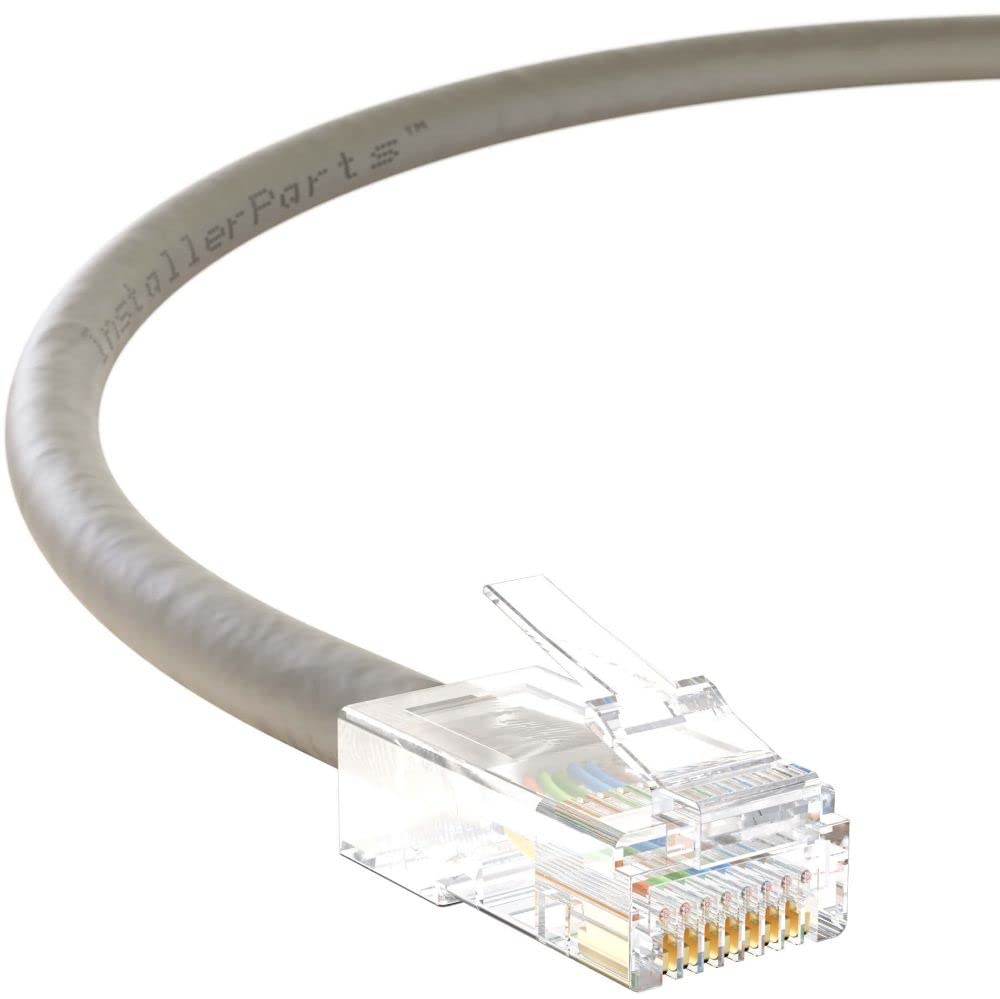 Installerparts (20 Pack Ethernet Cable Cat5E Cable Utp Non Booted 0.5 Ft   Gray   Professional Series   1Gigabit/Sec Network/Int
