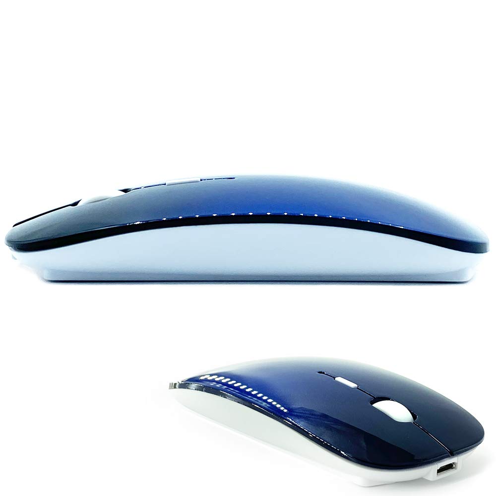 Klo Bluetooth Mouse For Macbook/Macbook Air/Pro/Ipad, Wireless Mouse For Laptop/Notebook/Pc/Ipad/Chromebook (Bt/A Royal Blue)