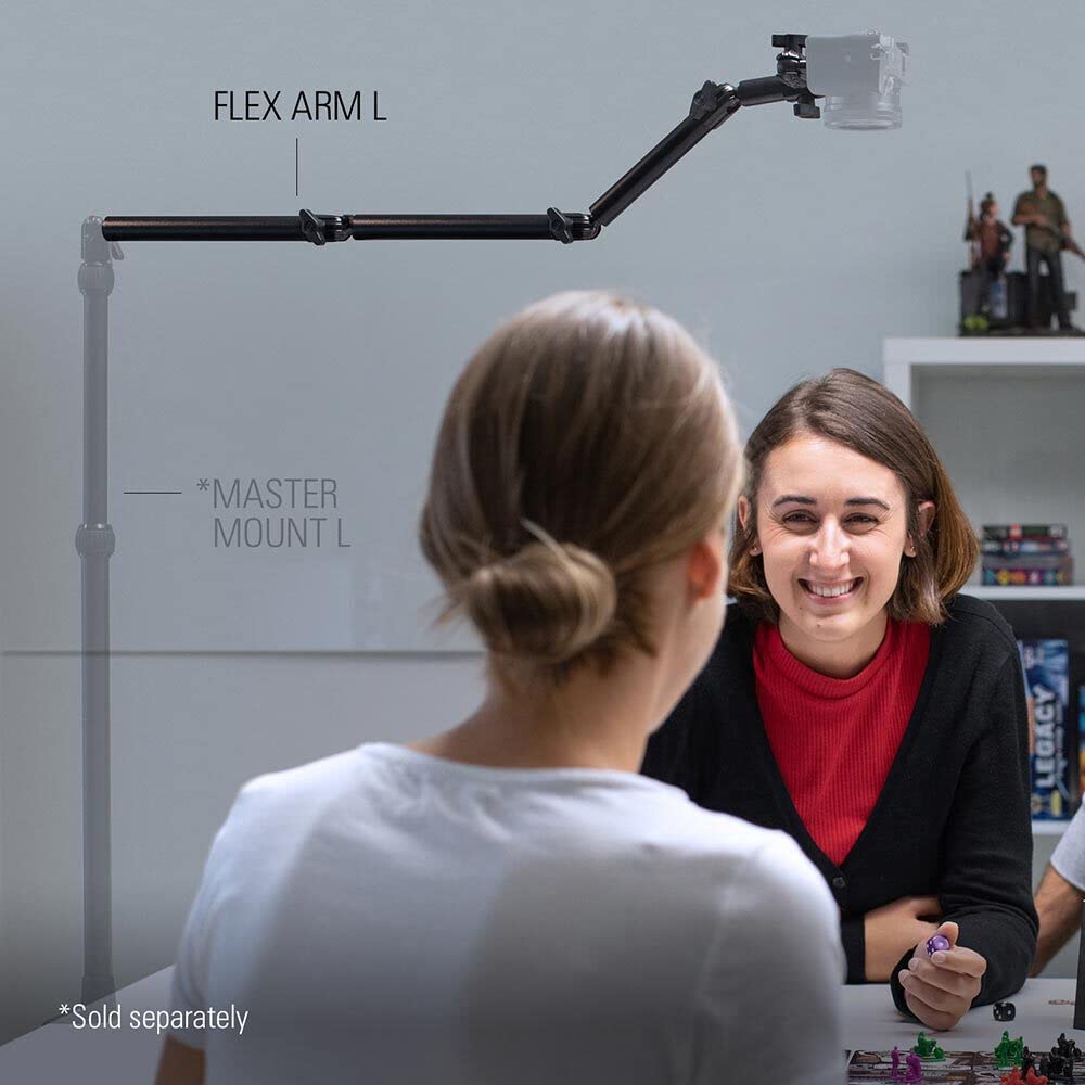 Elgato Flex Arm L,Premium 4 Section Articulated Arm For Easy Mounting And Adjusting Of Lights,Cameras, And Microphones,For Strea