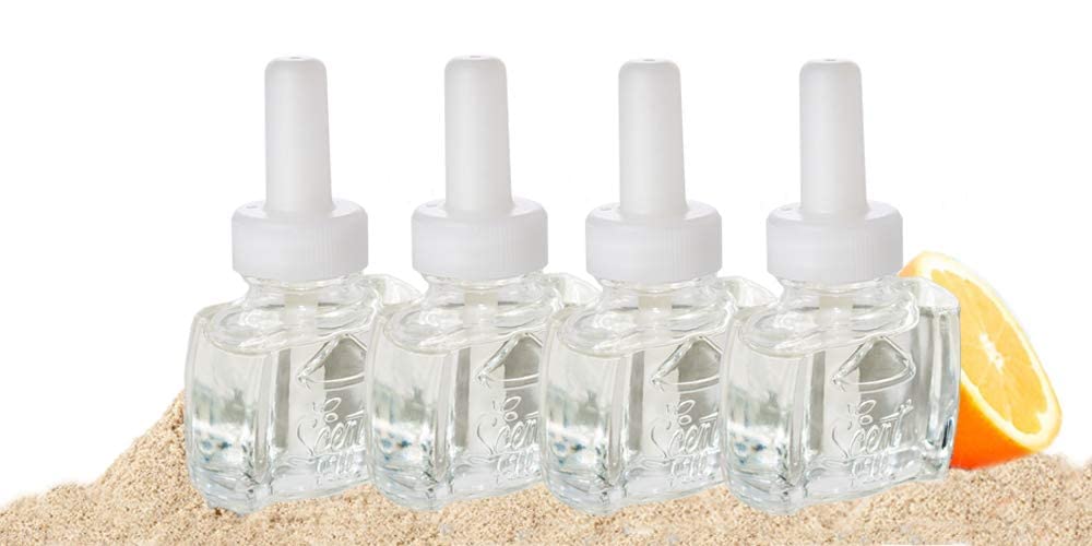 Scent Fill Island Essence Plug In Air Freshener, 4 Scented Oil Refills