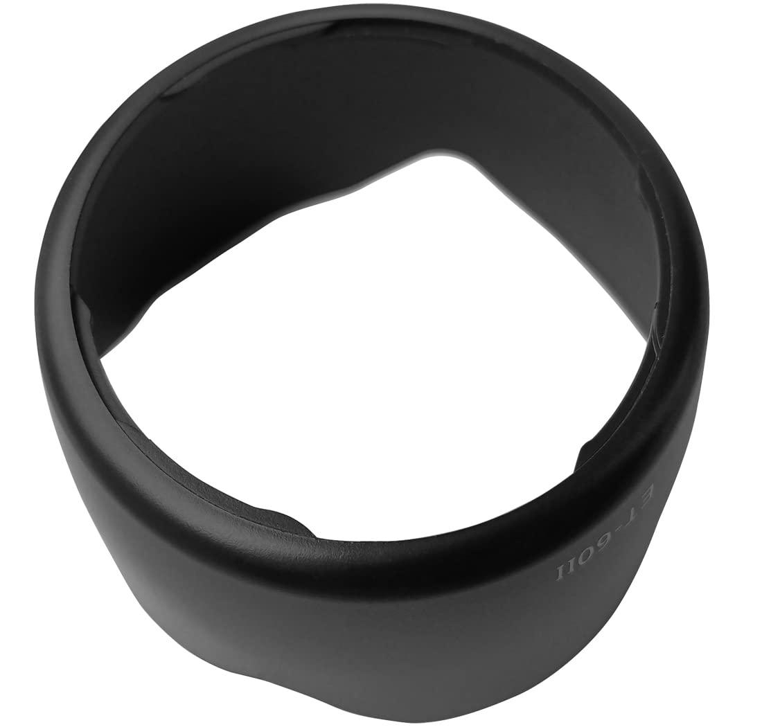 Et 60 Lens Hood Shade For Canon Ef 75 300Mm F/4 5.6 Iii,Ef 75 300Mm F/4 5.6 Iii Usm,Ef S 55 250Mm F/4 5.6 Is Ii,Ef S 55 250Mm F/