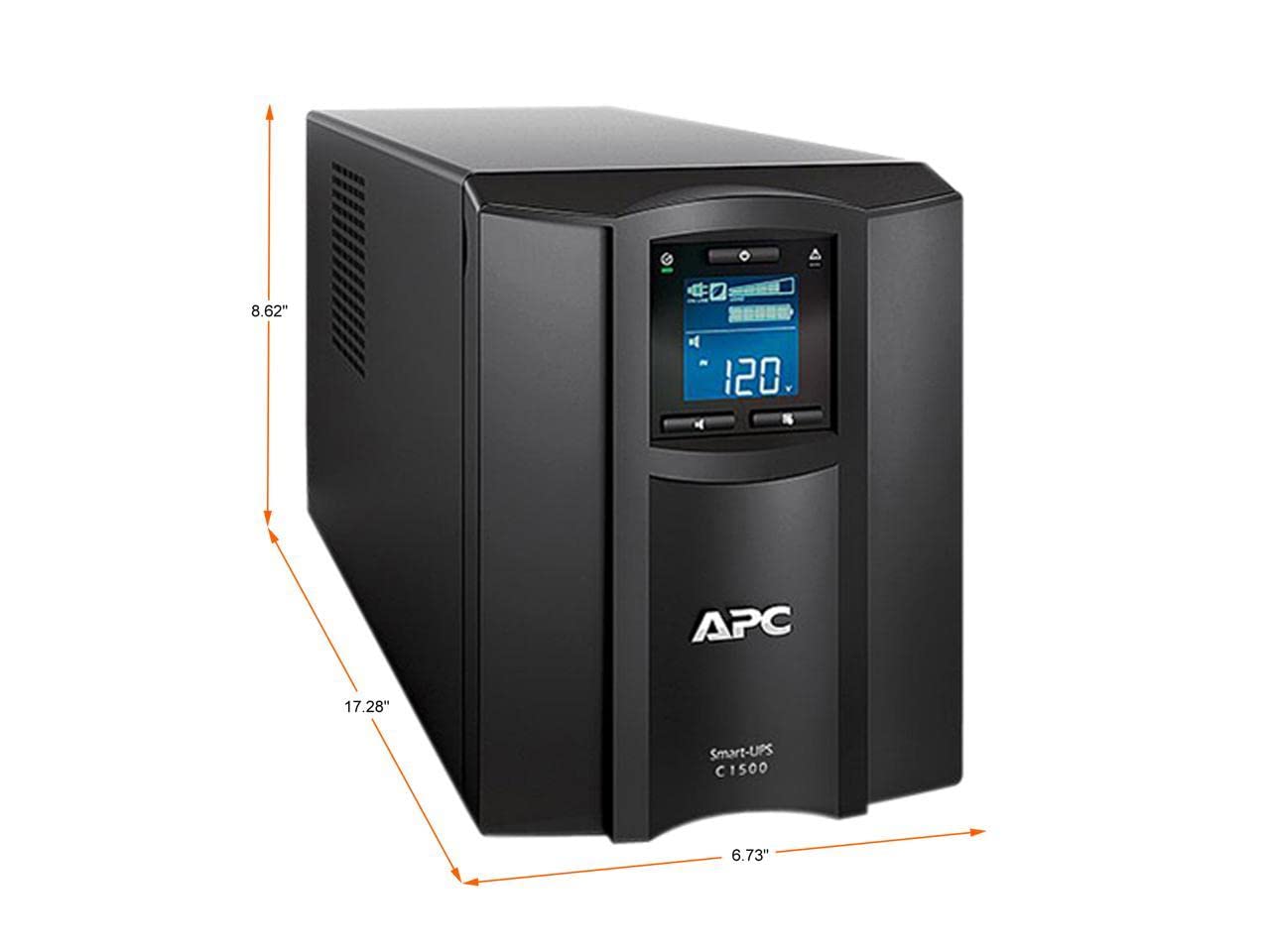 Apc 1500Va Smart Ups With Smartconnect, Smc1500C Sinewave Ups Battery Backup, Avr, 120V, Line Interactive Uninterruptible Power