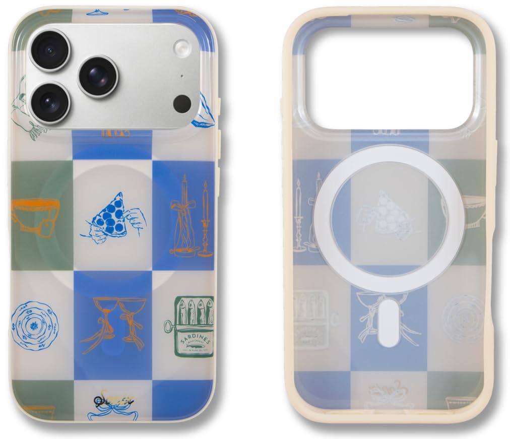 Sonix Case for iPhone 17 Pro | Compatible with MagSafe | 10ft Drop Tested | Santorini Check