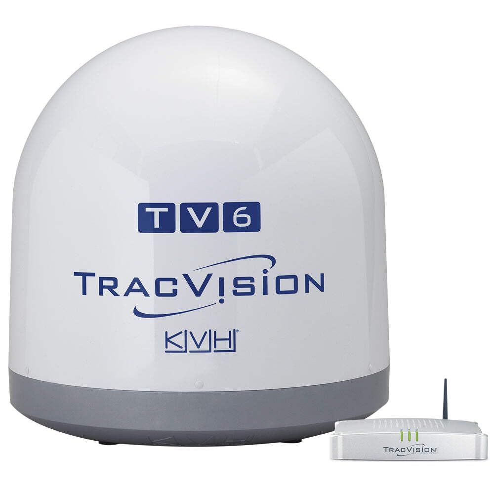 Kvh Tracvision Tv6 W/Ip-Enabled Tv-Hub &Amp; Linear Universal Quad-Output Lnb W/Autoskew &Amp; Gps,WBEEAB011LO9QBM