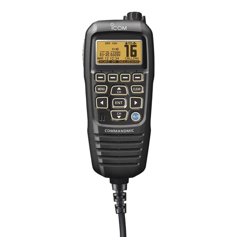 Icom Hm195B Command Mic Iv For M424/506 Black