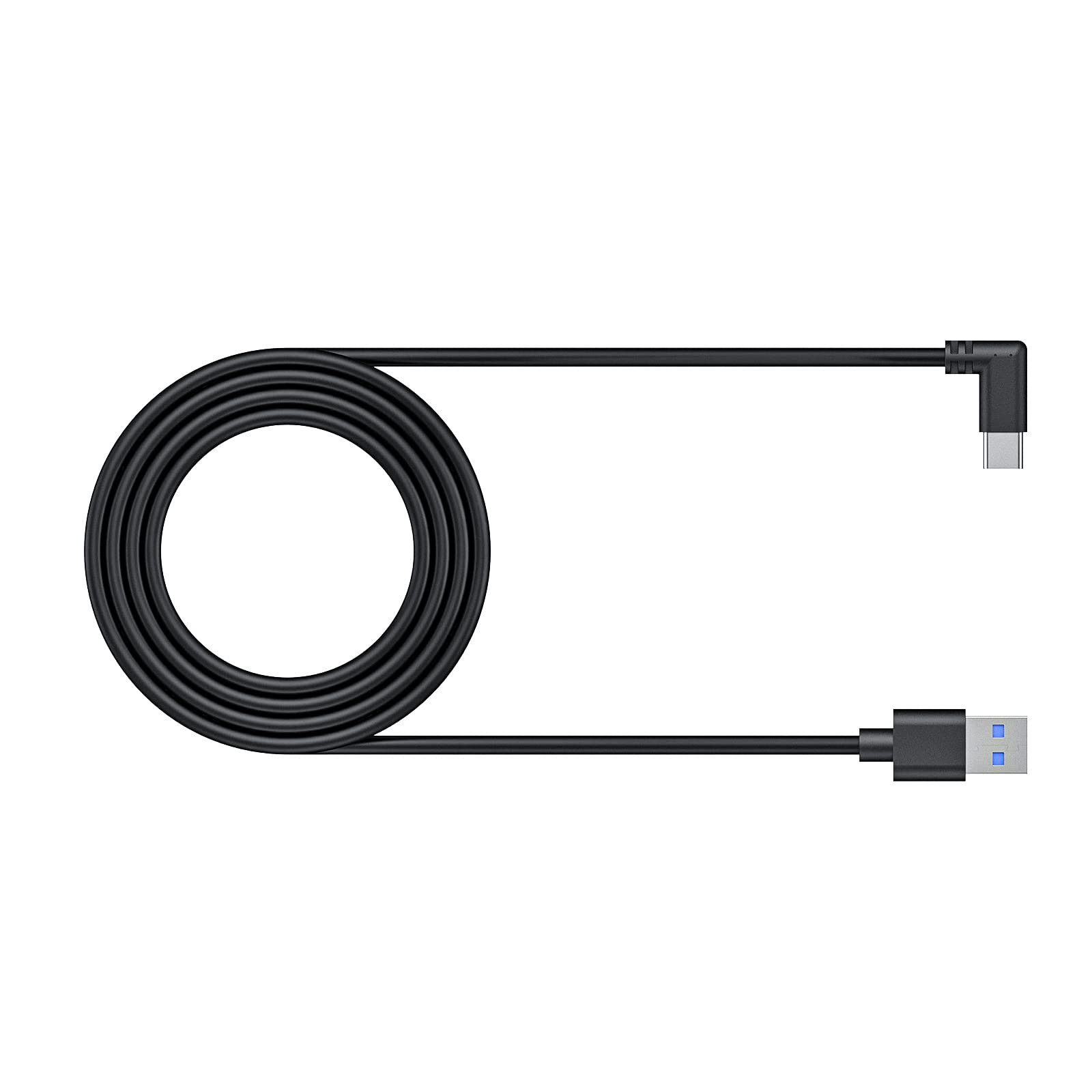 NexiGo 10Gbps Link Cable 10FT, Upgraded Fast Charging & High-Speed Data Transfer Cable, 90 Degree Angled USB 3.2 A to C, for Ocu