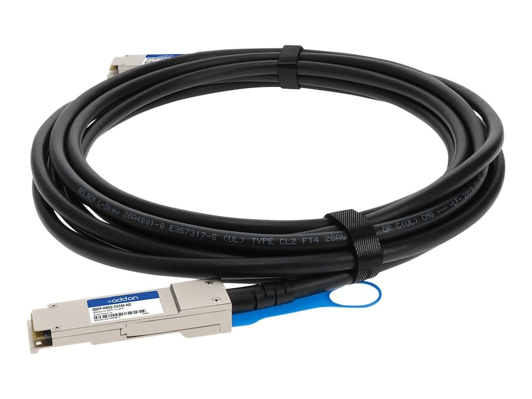 40Gbase-Cr4 Qsfp+ To Qsfp+ Passive Copper Direct Attach Cable Assembly 1M Hp/Aru