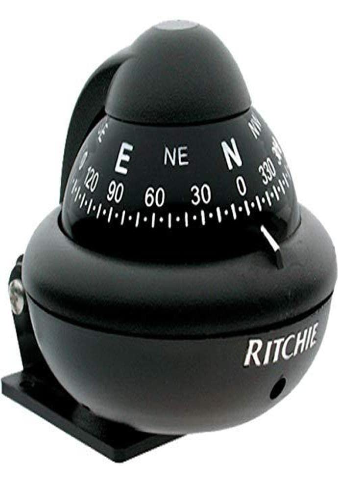Kayaker Compass Ritchie Xp 99, Kayaker Surface Mount Compass, 2.75 Inch Dial,Black