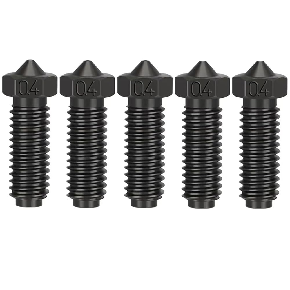Hzdadeve Stainless Steel Nozzles 0.4Mm Thread Hardened Nozzles High Temperature Pointed Wear Resistant Nozzle For Anycubic Kobra