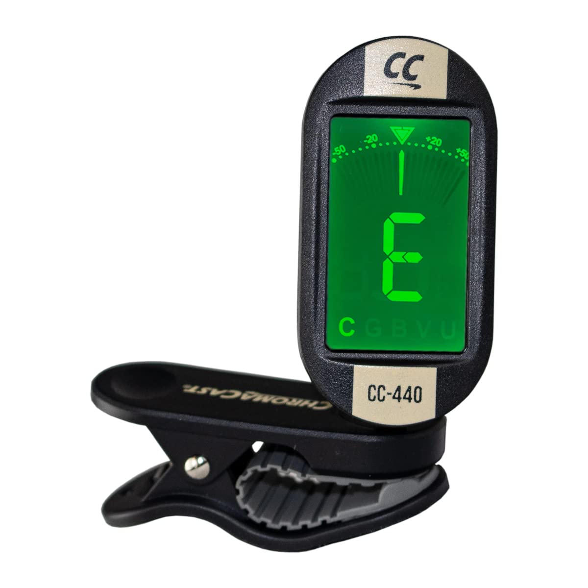 Chromacast Cc-440 Clip On Chromatic Tuner, Vanilla Cream, Pack Of 2 (Cc-440-Vc-2Pk)