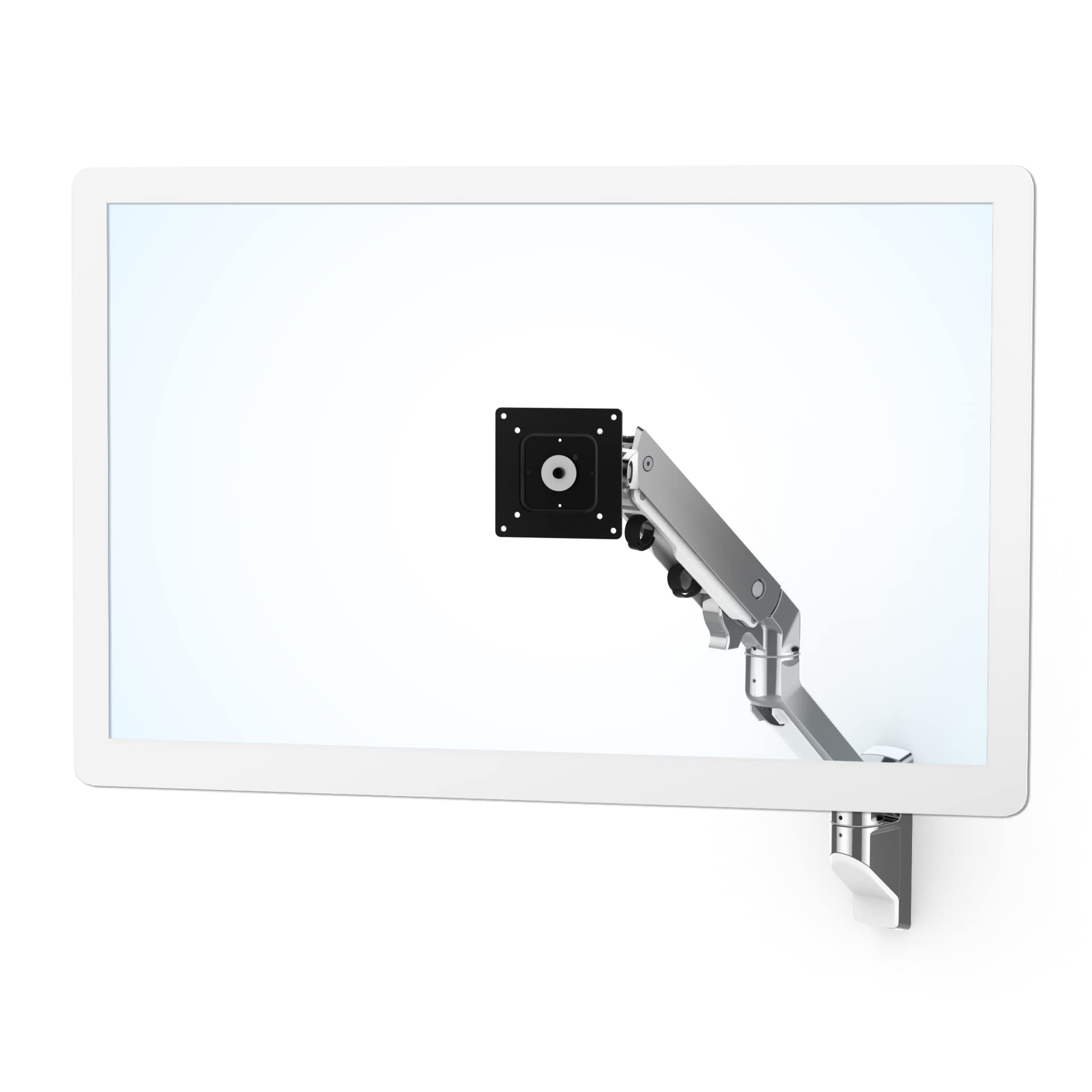 Ergotron � HX Single Ultrawide Monitor Arm, VESA Wall Mount � for Monitors Up to 49 Inches, 20 to 42�lbs, Less Than 8 Inch Display Depth � Standard Pivot, Polished Aluminum