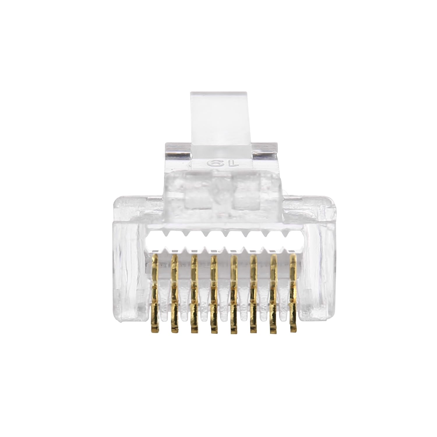 Avesview 100 Pack Cat 6 Pass Through Rj45 Connectors (Ethernet Cable Connectors) Utp Transparent Rj45 Pass Through Connector For