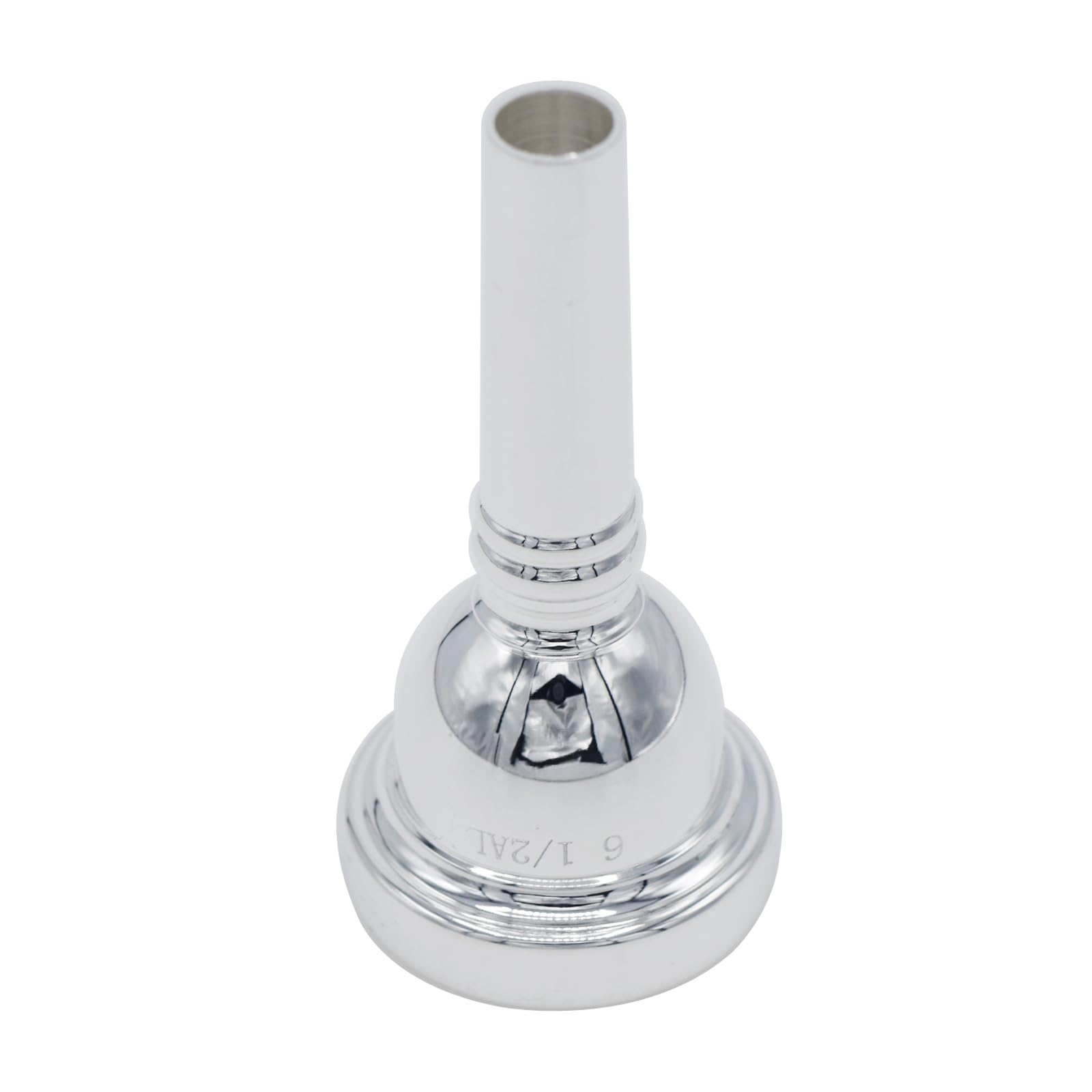 Cashbeat 6 1/2Al Silver Small Shank Trombone Mouthpiece, Euphonium Mouthpiece For Superior Sound, Compatible With Baritone And T