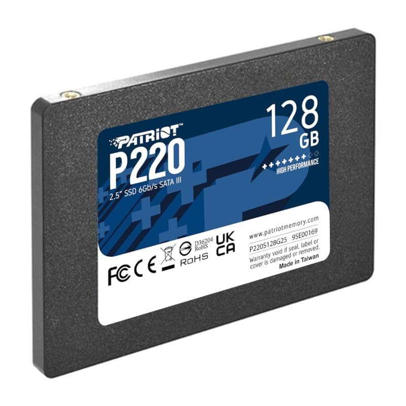 Patriot P220 128Gb Internal Ssd - Sata 3 2.5 - Solid State Drive - P220S128G25