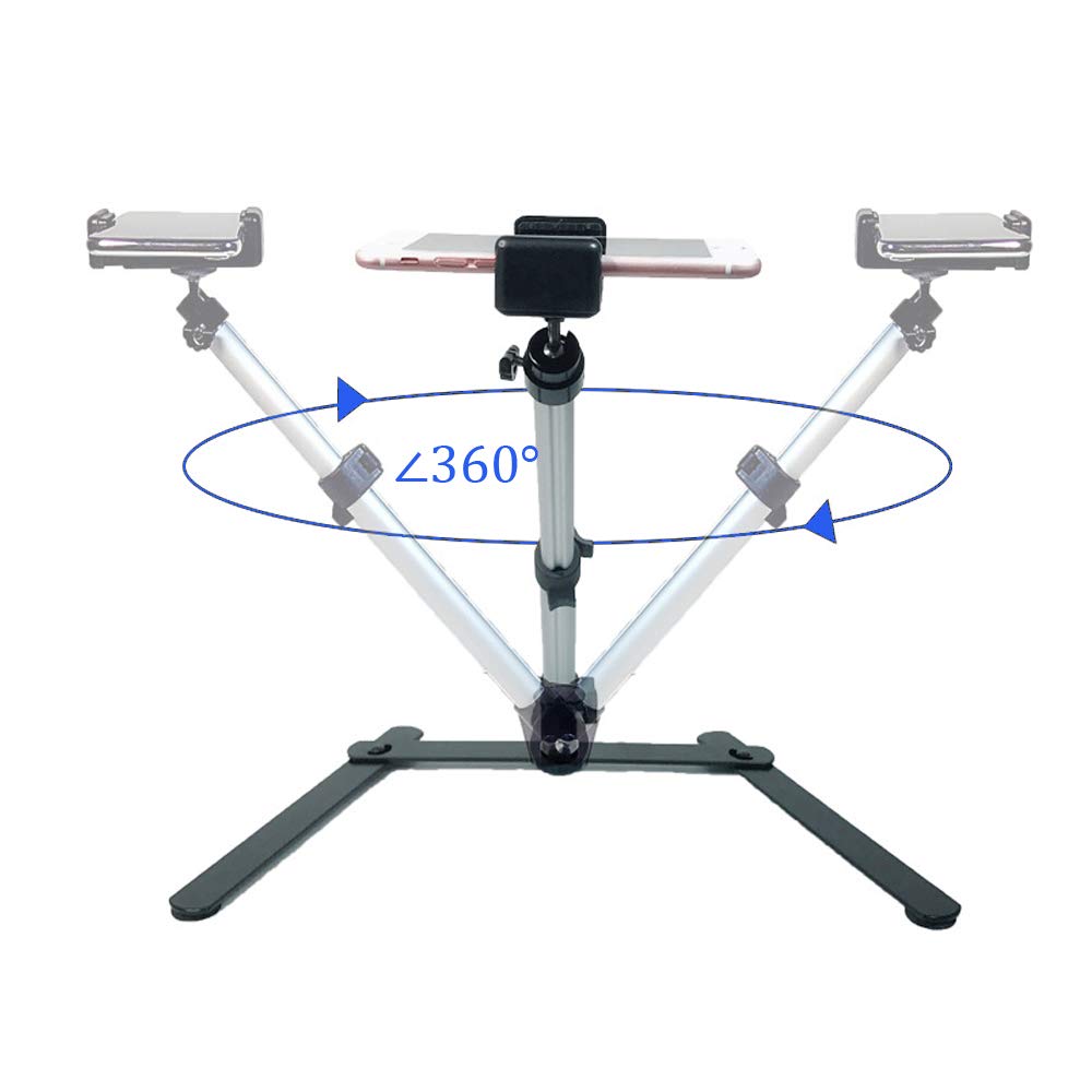 Photo Copy Pico Projector Stand Overhead Phone Mount Adjustable Tabletop Teaching Online Stand For Live Streaming Baking Craftin