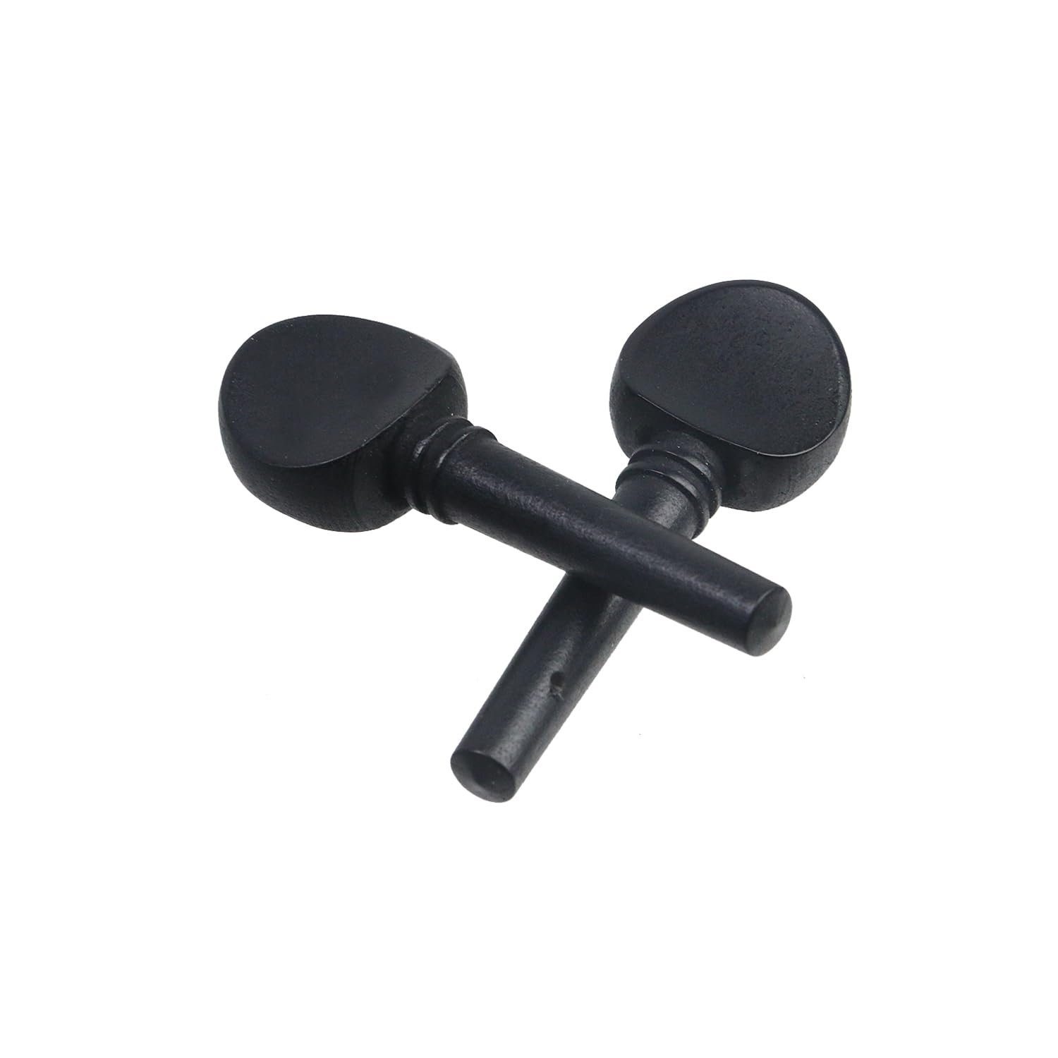 Geesatis 4 Pcs 4/4 Violin Tuning Pegs Fiddle Black Ebony Wood Violin Tuning Pegs Replacement Sets