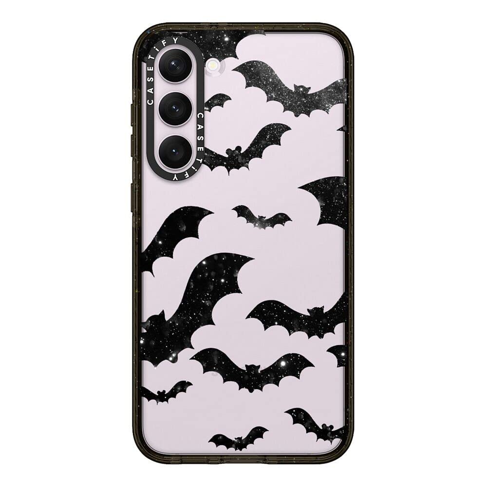 Casetify Impact Samsung Galaxy S23+ Case [4X Military Grade Drop Tested / 8.2Ft Drop Protection]   Bats   Clear Case Halloween  
