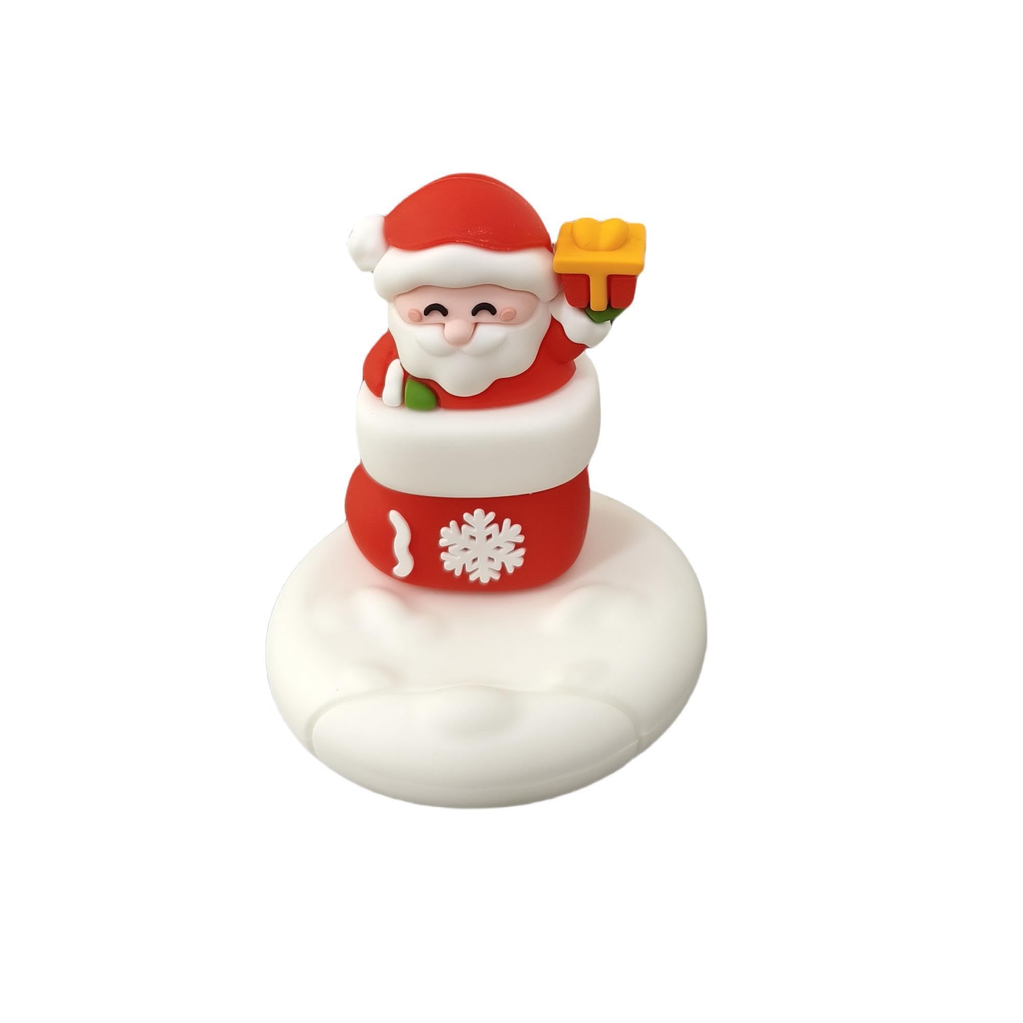 IZKOOKE Christmas Santa Phone Stand Holder for Desk, Cute Holiday Desktop Xmas Decorations, Cell Phone Stand Ideal Gift for Kids