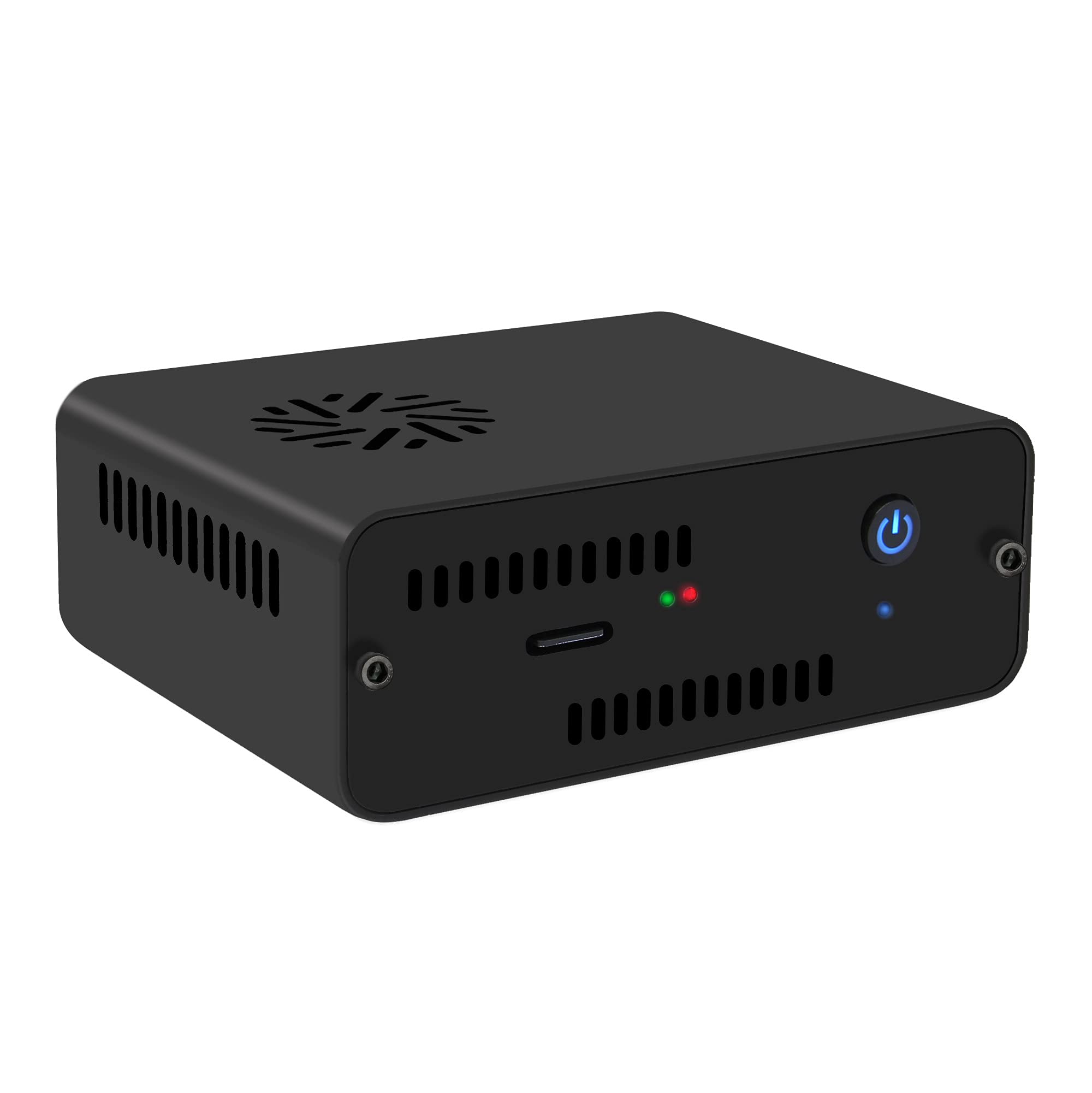 Geekworm NASPi V2.0 2.5 inch SATA HDD/SSD NAS Storage Kit with Safe Shutdown & Auto Power On Function for Raspberry Pi 4 Model B