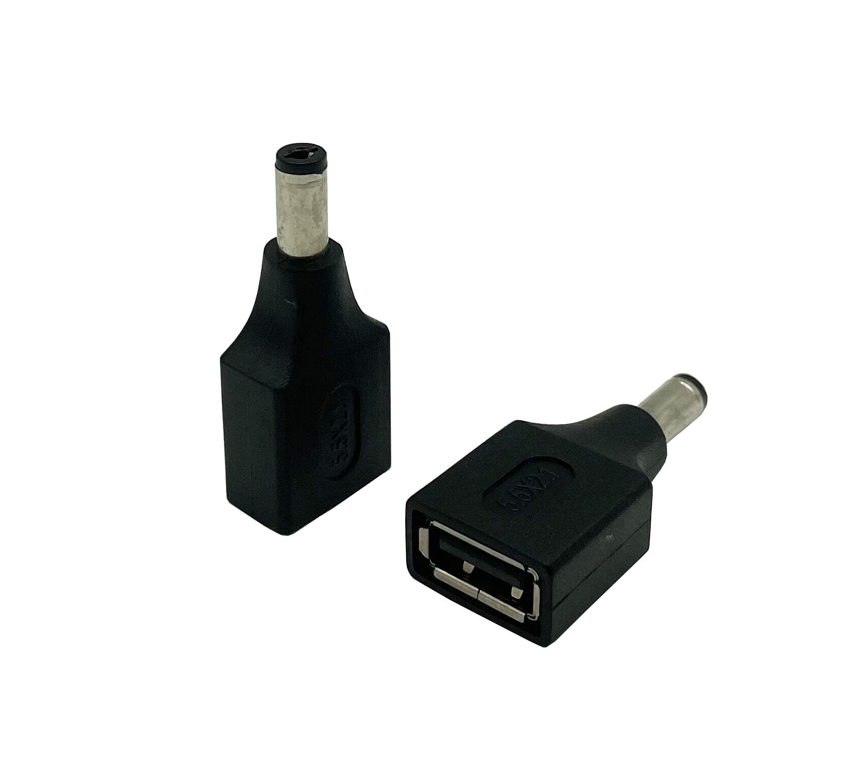 Dafensoy Usb To Dc Power Adapter, Usb 2.0 A Female To Dc 5.5 X 2.1Mm Male Power Adapter 2 Pack Suitable For Charging Electronic Devices With Dc Or Usb Ports (Usb F/5.5 X 2.1)