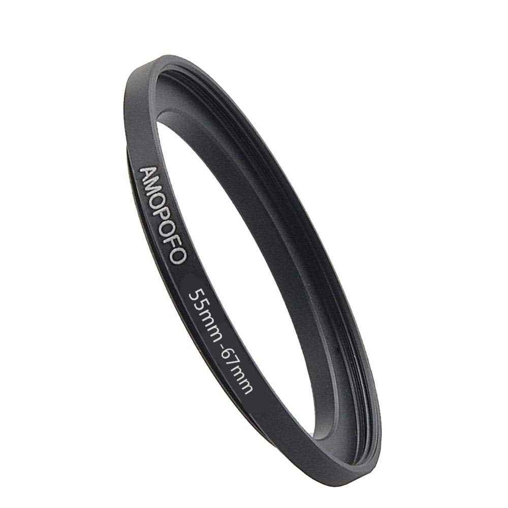 55Mm To 67Mm Step Up Ring Filter Adapter/55Mm To 67Mm Camera Filter Ring For 67Mm Uv,Nd,Cpl,Metal Step Up Ring