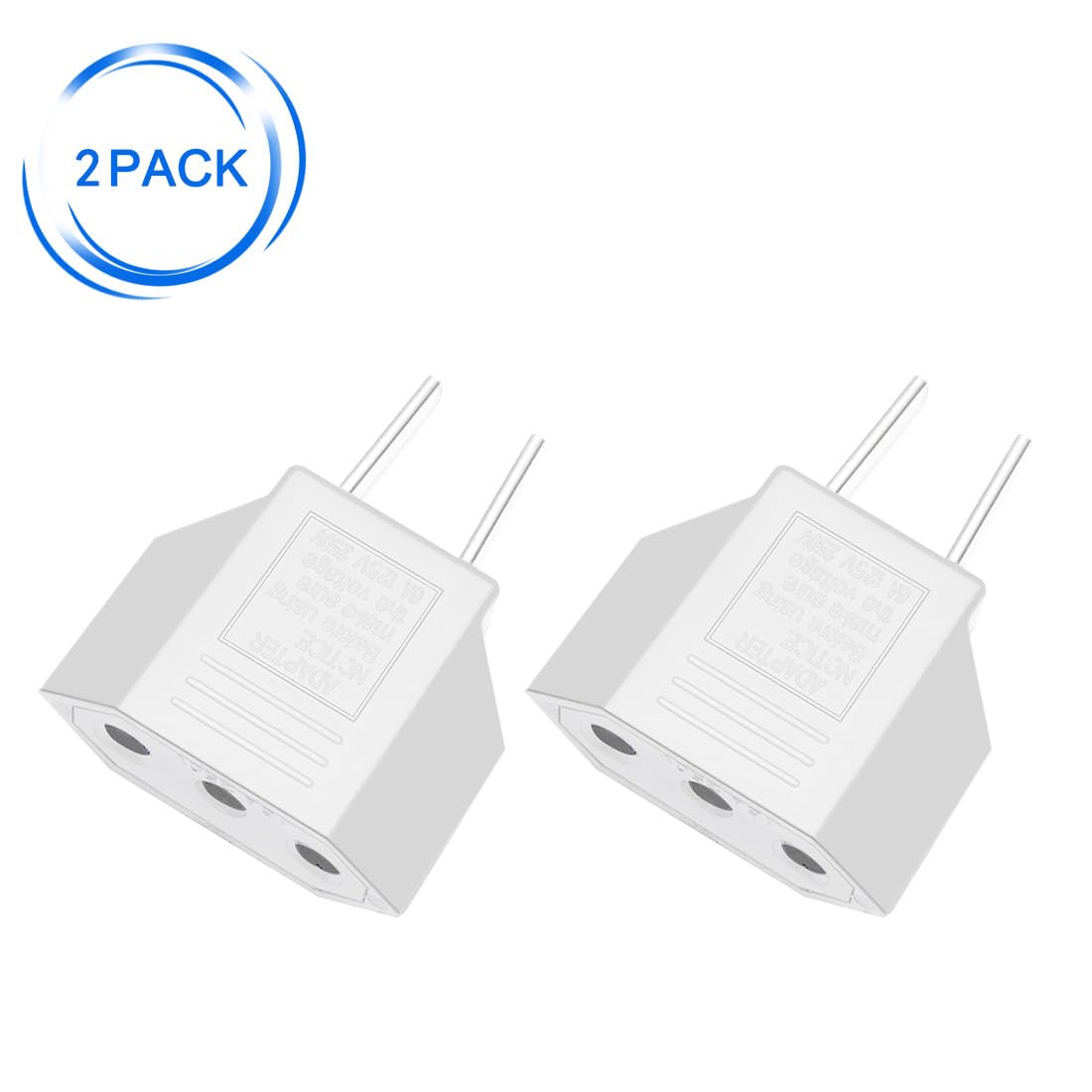 Jorindo (White 2Pcs) Usa Plug To Eu Socket