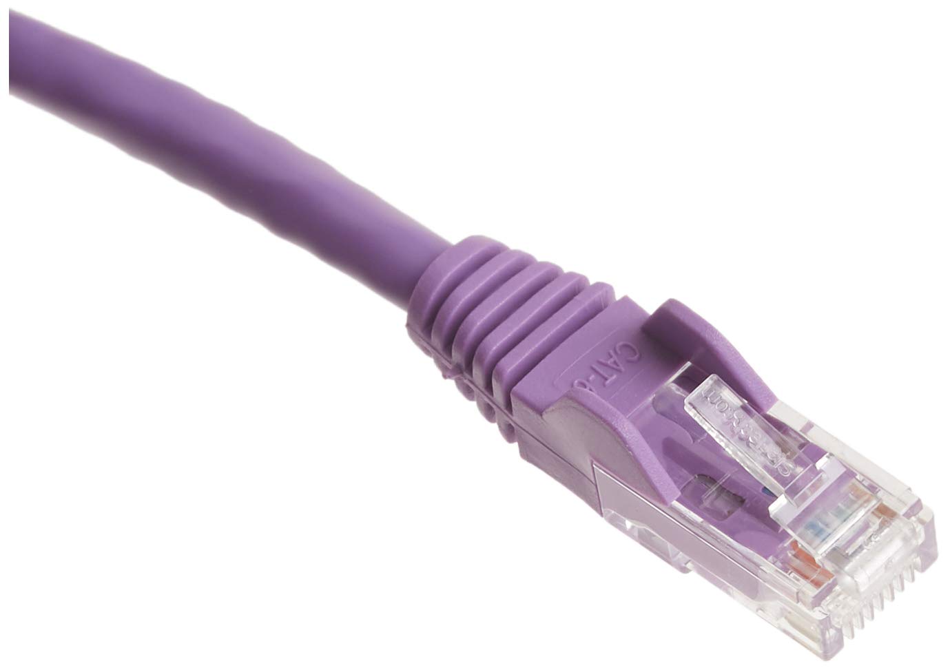 StarTech.com 8ft CAT6 Ethernet Cable   Purple CAT 6 Gigabit Ethernet Wire  650MHz 100W PoE RJ45 UTP Network/Patch Cord Snagless w/Strain Relief Fluke Tested/Wiring is UL Certified/TIA (N6PATCH8PL)