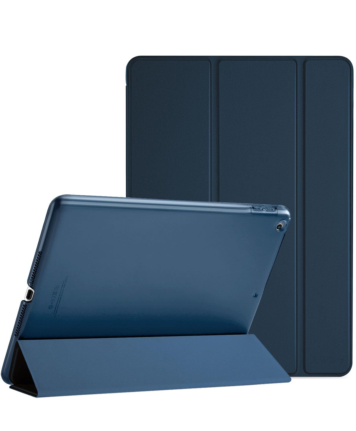 Procase For Ipad 9.7 Inch Case Ipad 6Th/5Th Generation Case 2018 2017(Model: A1893 A1954 A1822 A1823), Ultra Slim Lightweight Stand Case With Translucent Frosted Back Smart Cover  Navy