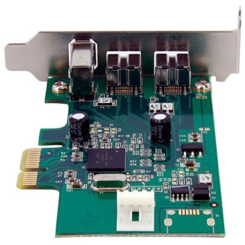Startech.Com 3 Port 2B 1A Low Profile 1394 Pci Express Firewire Card Adapter   Pci Express 1394A   Pcie Firewire 400 Card (Pex13