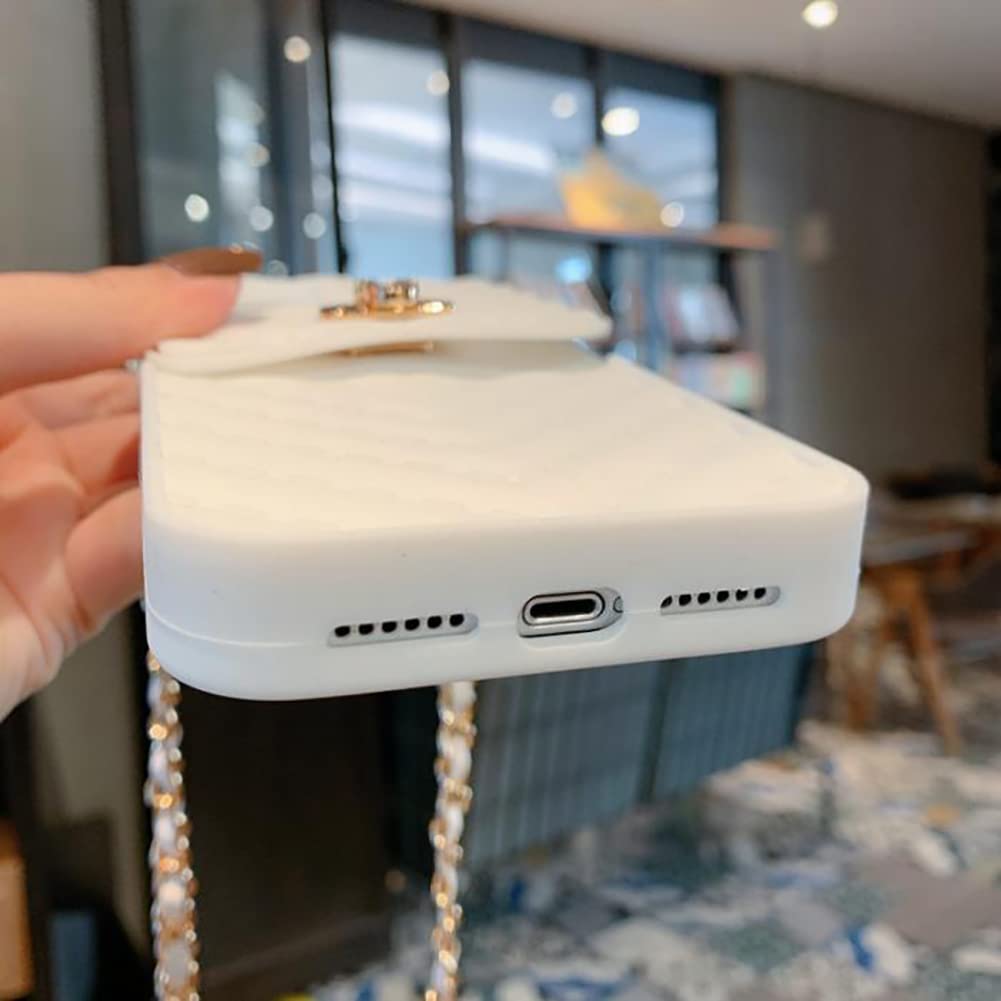 Yatchen For Iphone 12/12 Pro Wallet Case ,Crossbody Phone Case With Lanyard Strap Cute Purse Case Flip Credit Card Holder Soft S