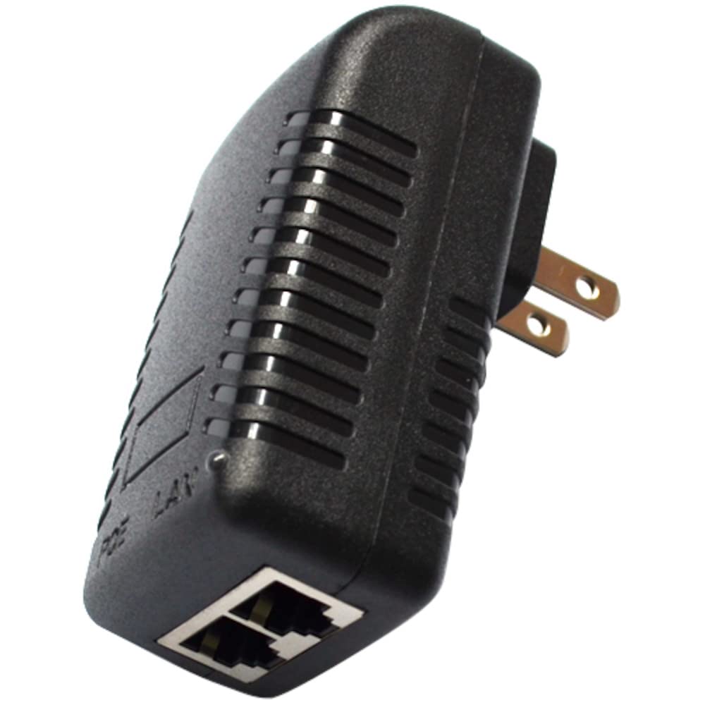 Jacobsparts 12V 2A 24W 802.3Af Passive Poe Injector Power Over Ethernet Adapter For Ip Cameras Phones Wlan Ap