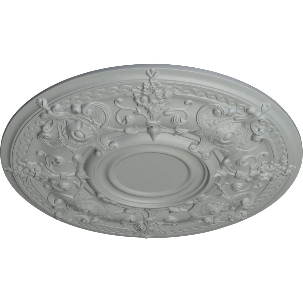 Ekena Millwork Cm28Os Oslo Ceiling Medallion, 28 1/8''Od X 1 3/4''P (Fits Canopies Up To 10 1/2''), Factory Primed