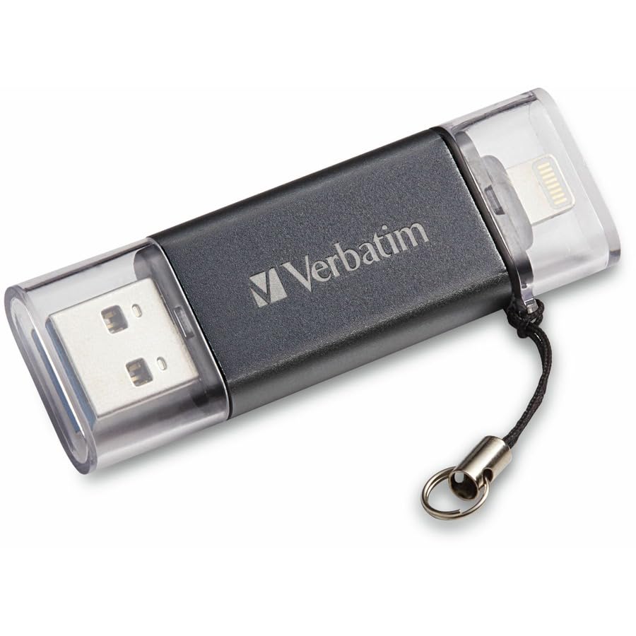 Verbatim 16Gb Store    N    Go Dual Usb 3.0 Flash Drive For Apple Lightning Devices   Graphite