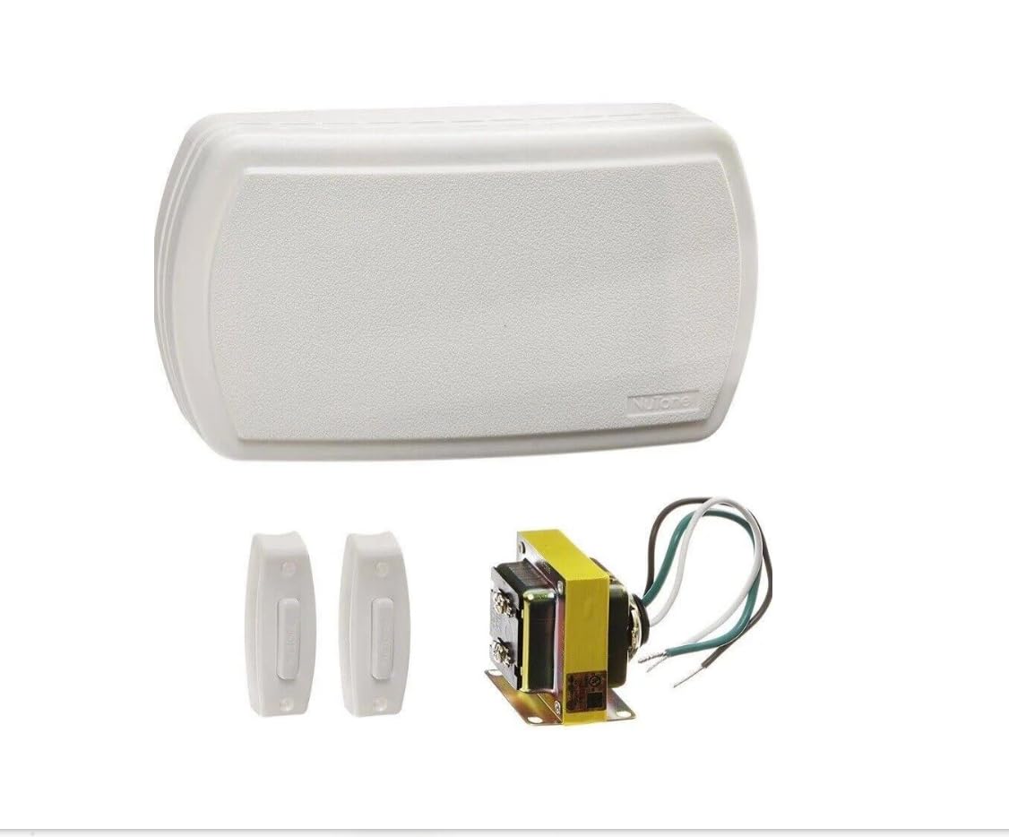 Broan Nutone Bk125Lwh Builder Chimes Kit With Two Lighted Pushbuttons, White