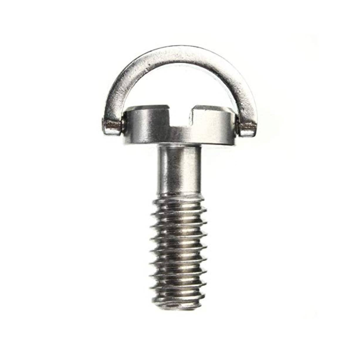 Yosoo Stainless Steel Flat Head D Shaft D Ring 1/4' Mounting Screw Adapter For Dslr Camera/Tripod/Monopod/Qr Quick Release Plate(Type 2)