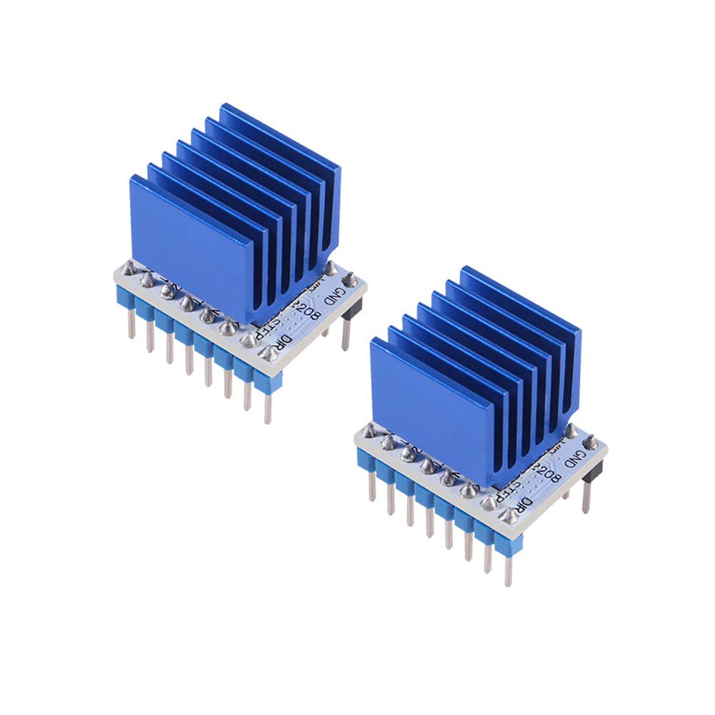2Pcs Tmc2208 V1.2 3D Printer Stepper Motor Driver, Upgrade Tmc2208 Stepper Driver Module With Heat Sink Screwdriver For 3D Print
