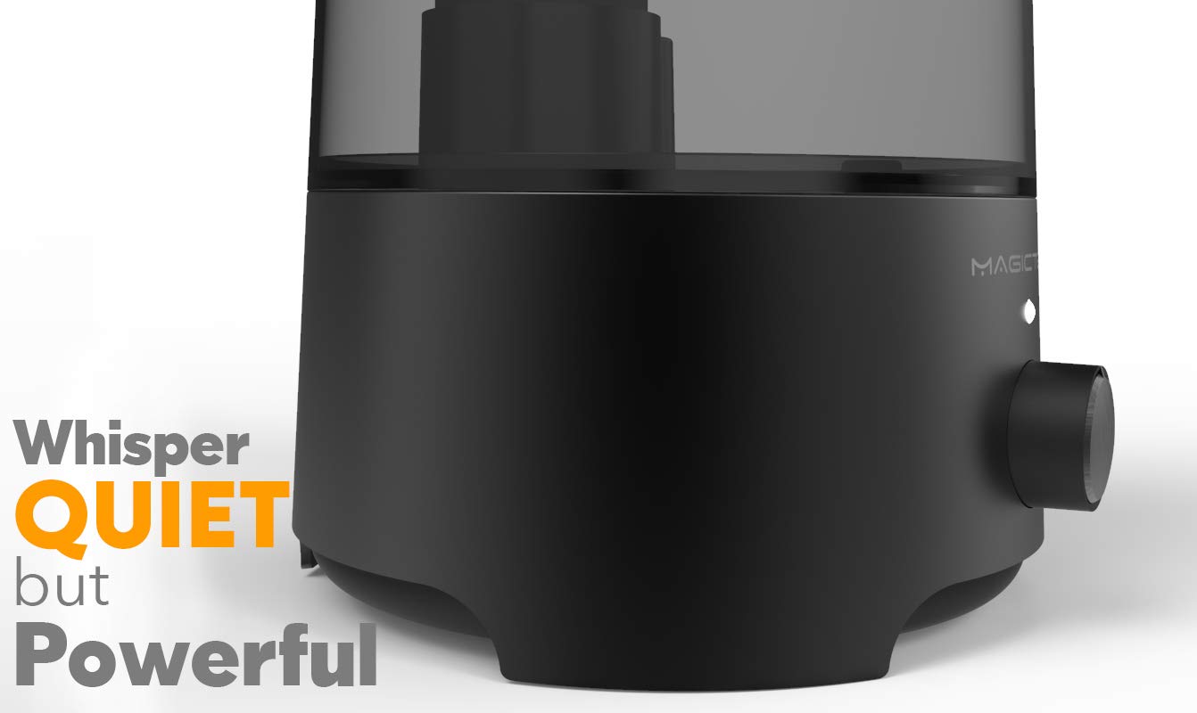 Cool Mist Humidifier, Magictec 2.5L Bedroom Essential Humidifier Diffuser, Baby Humidifier With Adjustable Mist Output, Auto Shu