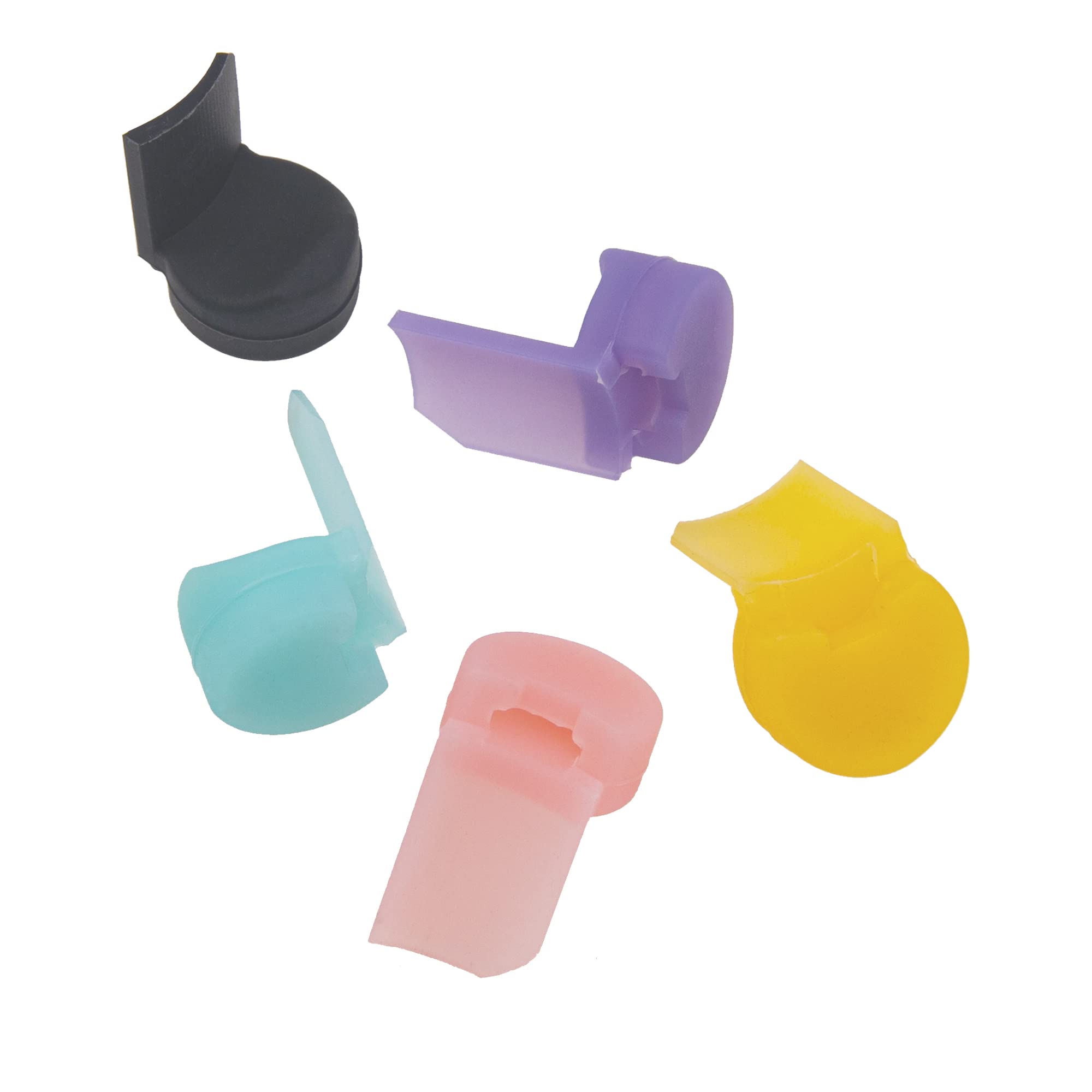 5Pcs Yootones Clarinet Oboe Thumb Rest Cushion Thumb Protector Compatible With Woodwind Instrument(5 Colors)